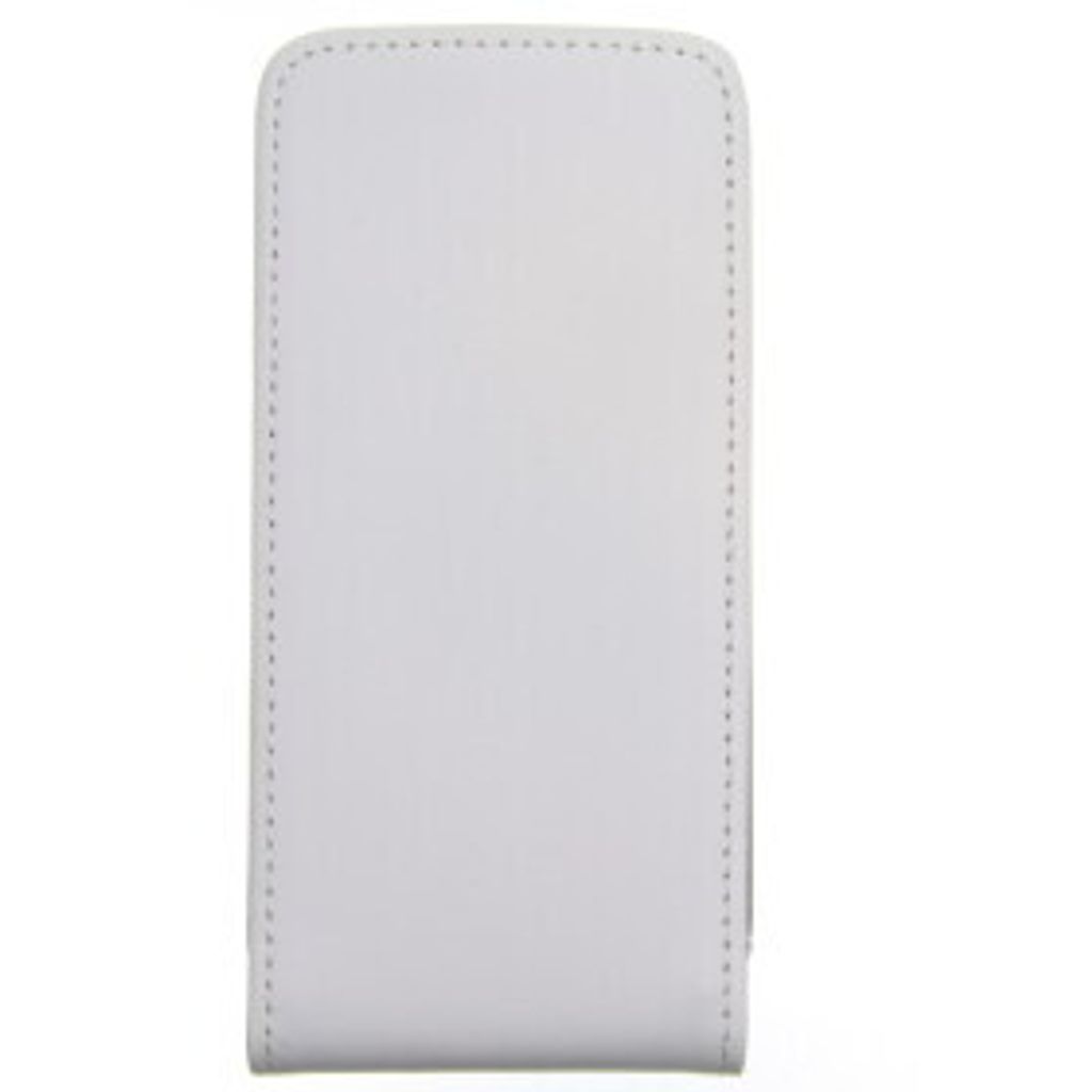 Slim Leder Flip Handyhülle für iPhone 4 4s Weiß Tasche Schutz Case