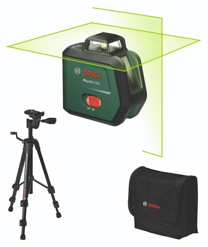 Bosch Kreuzlinien-Laser PLL360-15G Set, 1 x Akku BA 3.6V Produktbild 