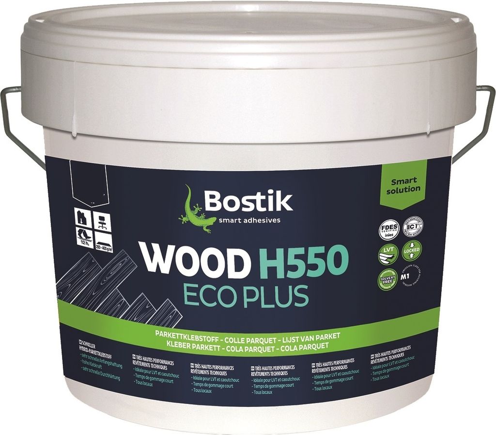 Bostik Wood H550 Eco Plus Parkett Kleber Klebstoff 14kg Produktbild 