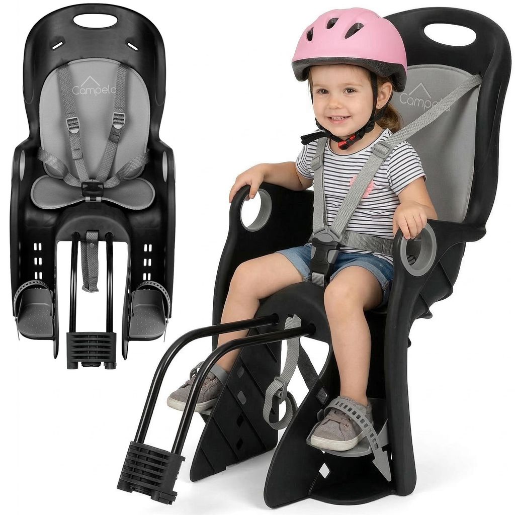 Kinder Fahrradsitz hinten – bis 22 kg – Montage an Rahmen Produktbild 