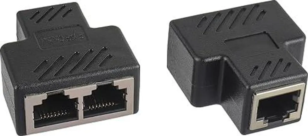 Splitter RJ45 Professionale 1 a 2 - Accoppiatore LAN Schermato Cat5-Cat8