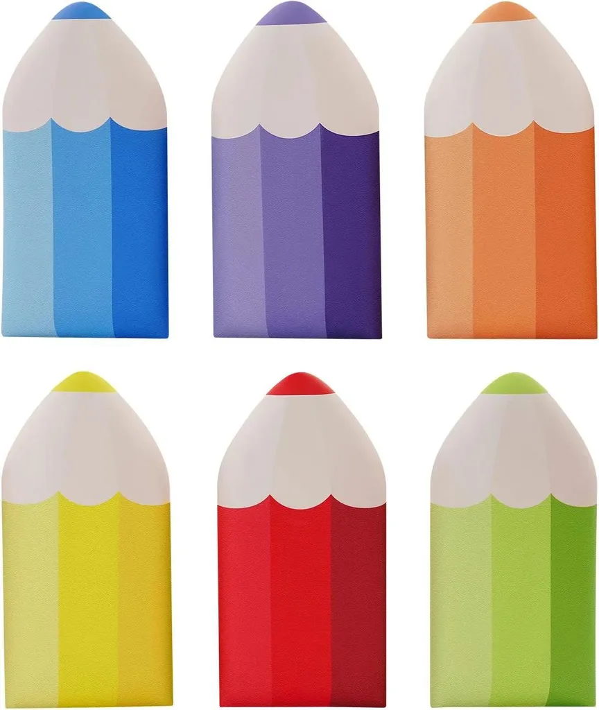 Panneaux Muraux 3D Crayons Lot de 6 - Protection Murale Enfant en Mousse