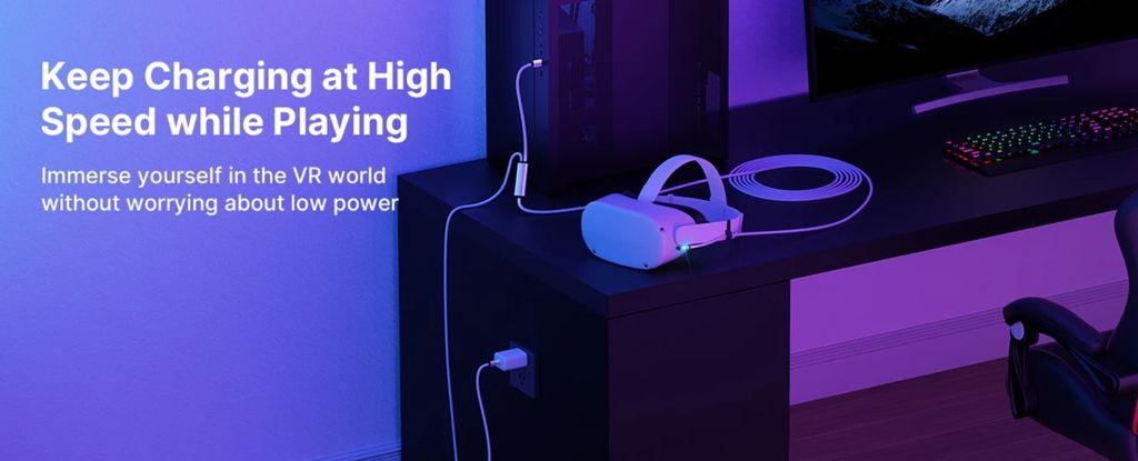 JSAUX CD0044 5M kabel pro Meta Oculus Quest 3 2 1 Pro USB-C Obrázek produktu 5