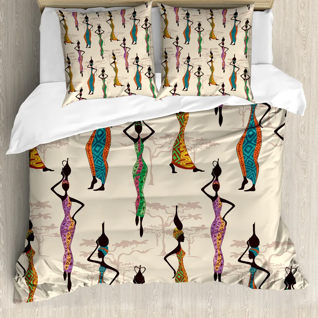 Set Copripiumino Matrimoniale ABAKUHAUS Afro Loval: Comfort Antiacaro