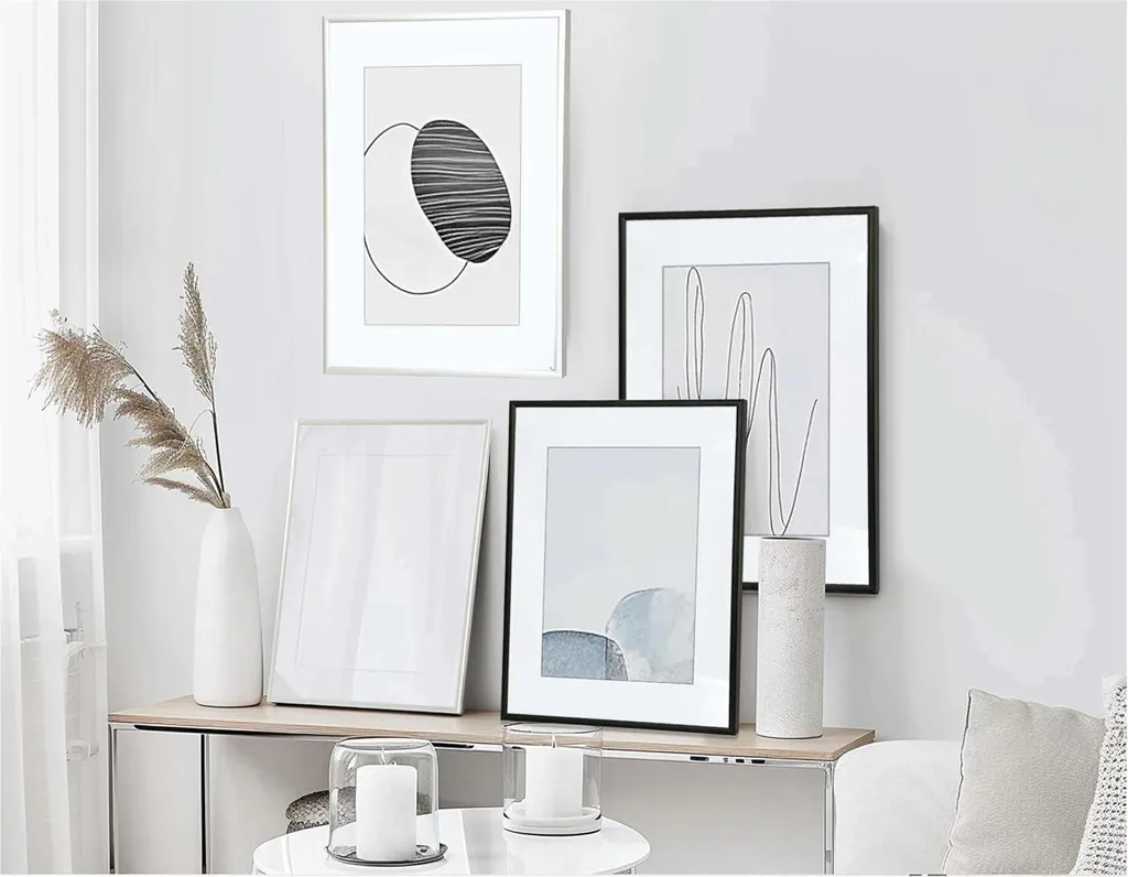 wyewye Cornice portafoto A3, 29,7 x 42 c, con vetro Plexi, forato DIN