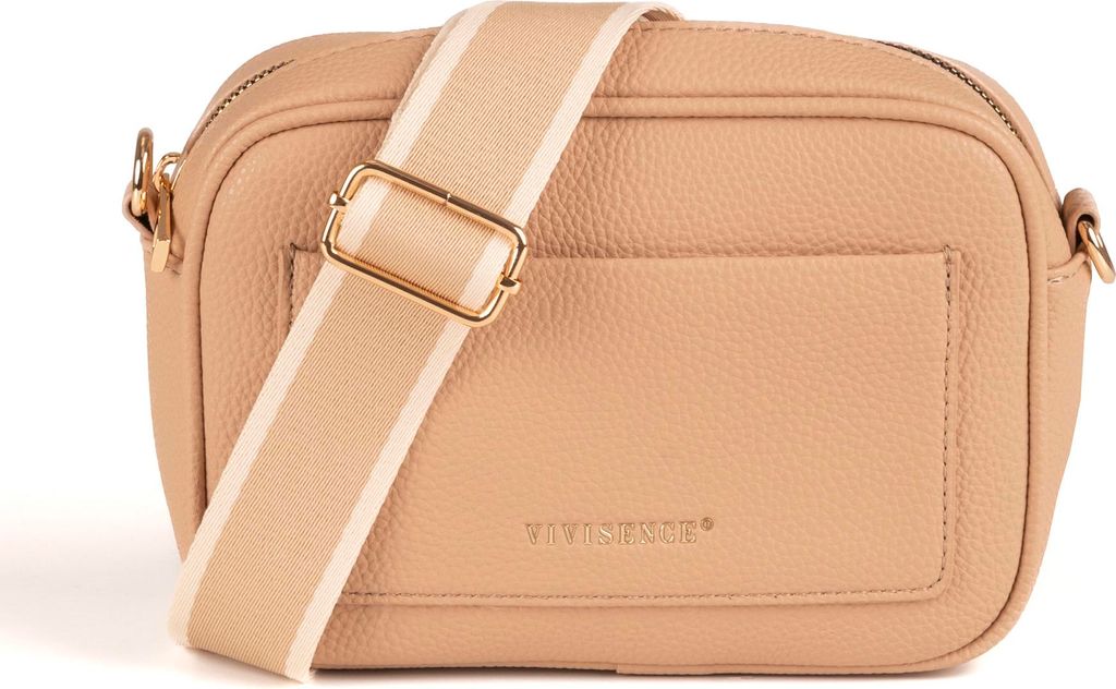 Vivisence Damen Schultertasche mit Reißverschluss Verstellbarer Riemen