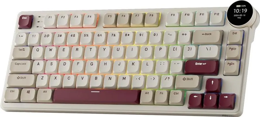 Clavier gaming ROYAL KLUDGE RK N80 Rosy Clouds avec switchs bruns