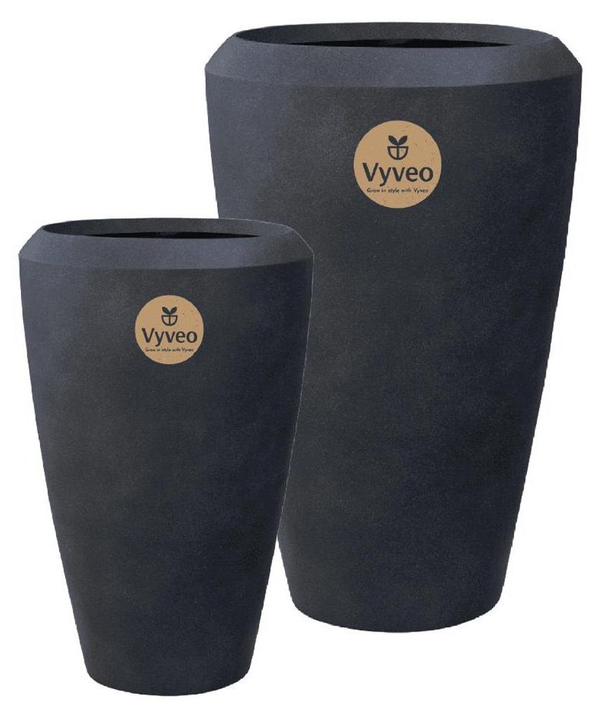 Vyveo - Vase Nalou - Schwarz - Set van 2