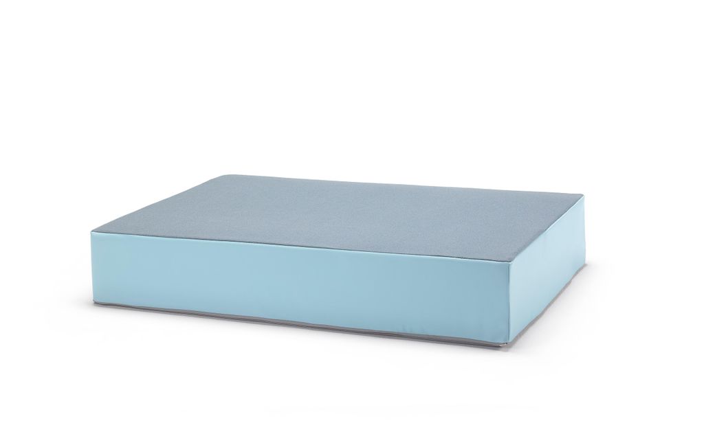 Kinder Hüpfmatratze / Hüpfpolster 130x90x25 blau/hellblau, Produktbild 