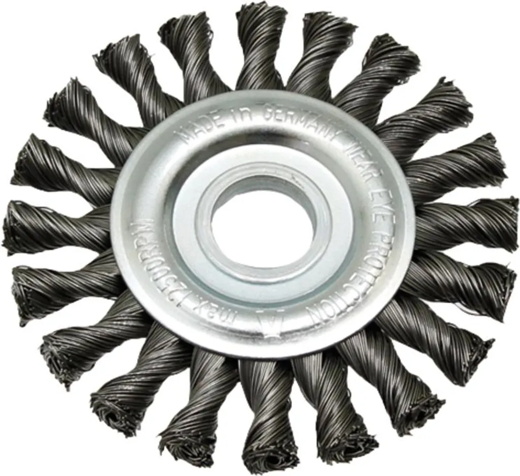 Disque de brossage circulaire à fils torsadés robuste en 178mm