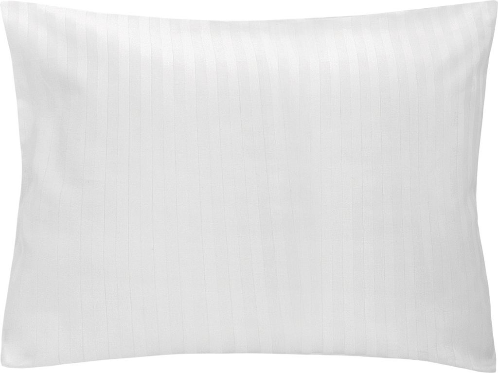 Hotel Kissenbezug mit Überlappung STREIFEN 1cm weiß/50x70