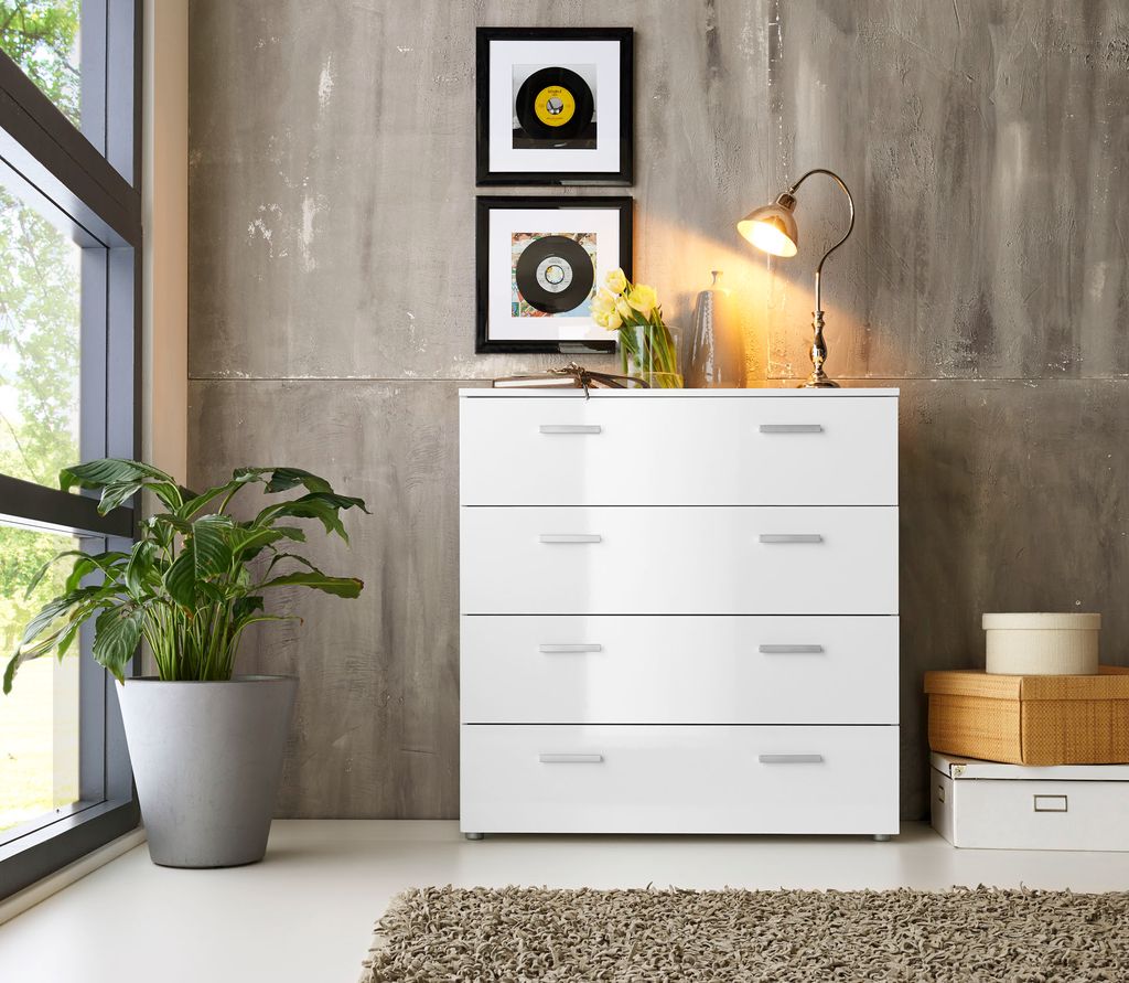 BMG Möbel Kommode Sideboard Anrichte MARBELLA in Hochglanz Produktbild 4