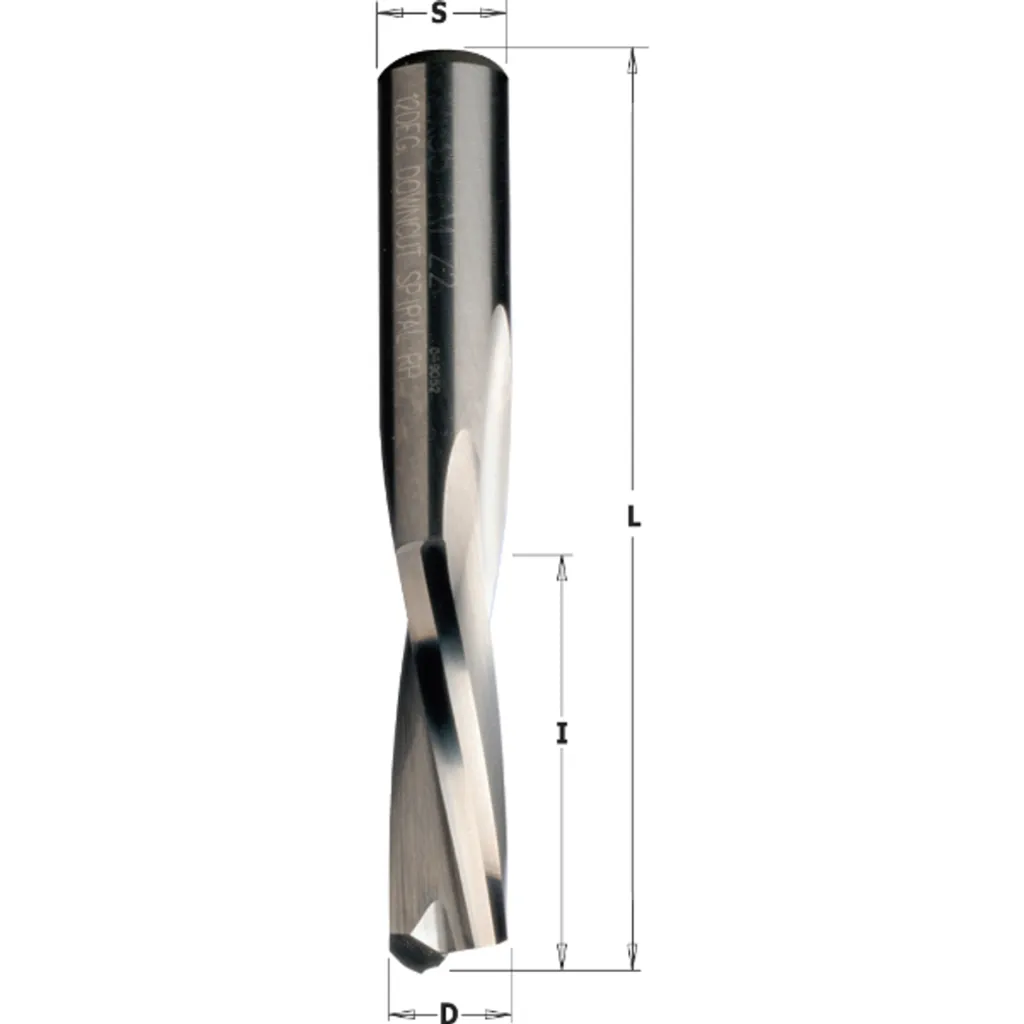 Fresa Metallo Duro Integrale 2x12x60mm S=6 Z2 | Spirale Negativa Professionale