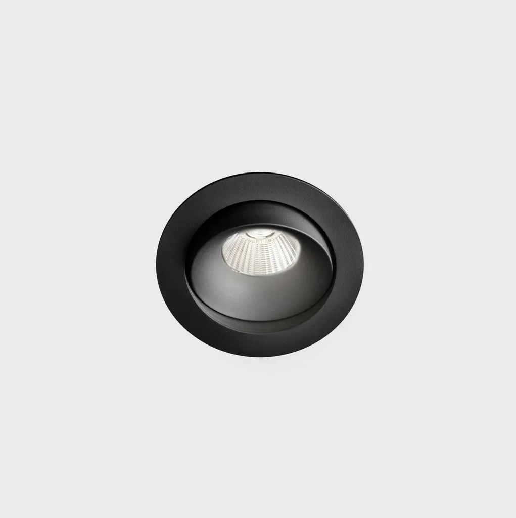Spot LED Anti-Éblouissement Noir 12W : Éclairage Haute Fidélité IRC 90