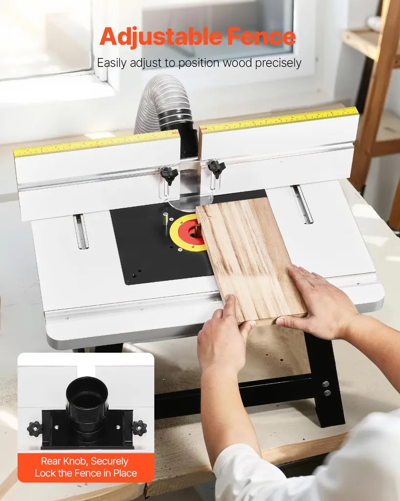 Support Défonceuse avec Table MDF 610x400mm pour Coupe Précise et Nette - 4