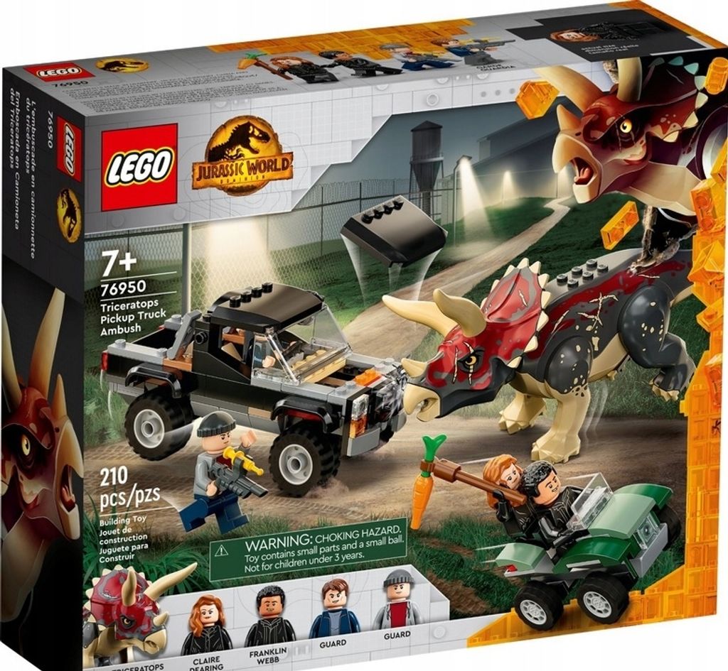 LEGO Jurský svet 76950 Triceratops a prepadnutie Obrázok produktu 
