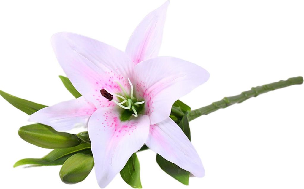 künstliche blumenwetterresistente nicht verblüffende nicht verdorrende No-Wasser-Wartung 3D-Druck 3 Köpfe künstliche Lilienblumen-Heimatkoratio...