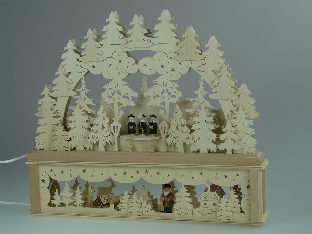 Original Erzgebirgischer Marken Schwibbogen Lichterbogen 50 x 43 cm K50-3_164