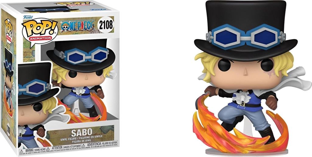 FUNKO POP! Vinyl Figur Animation One Piece Sabo Attacking with Pipe 2108