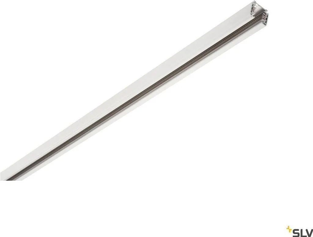 Rail Éclairage Boutique et Galerie S-TRACK SLV 2m Blanc Triphasé Pro