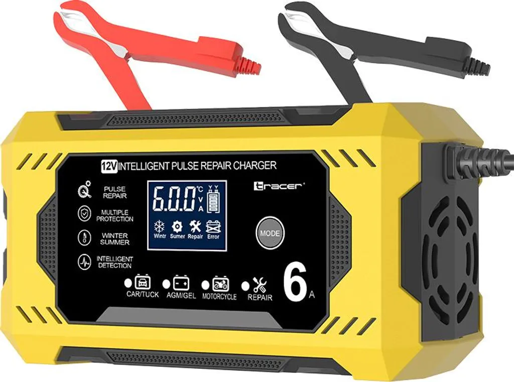 Redresseur 12V 6A TRACER DT126 idéal pour alimentation solaire et camping