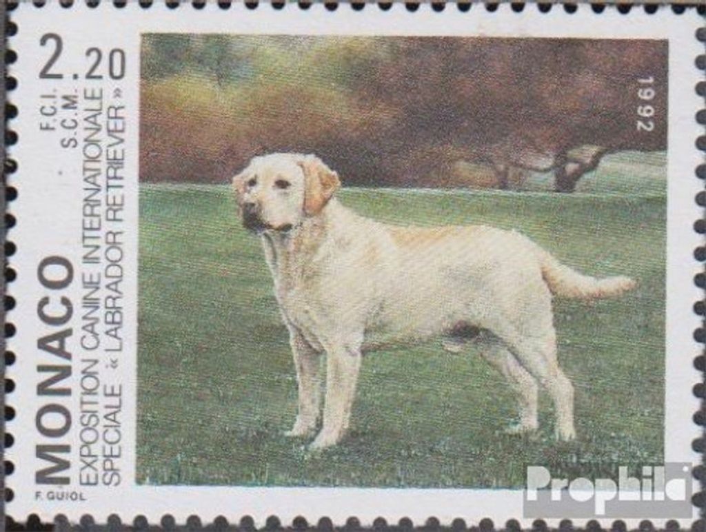 Briefmarken Monaco 1992 Mi 2065 (kompl.Ausg.) postfrisch Hundeausstellung
