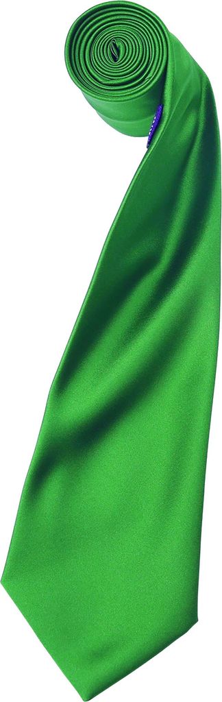 Premier Herren Satin-Krawatte, unifarben (2 Stück/Packung) RW6934 (Einheitsgröße) (Smaragdgrün)
