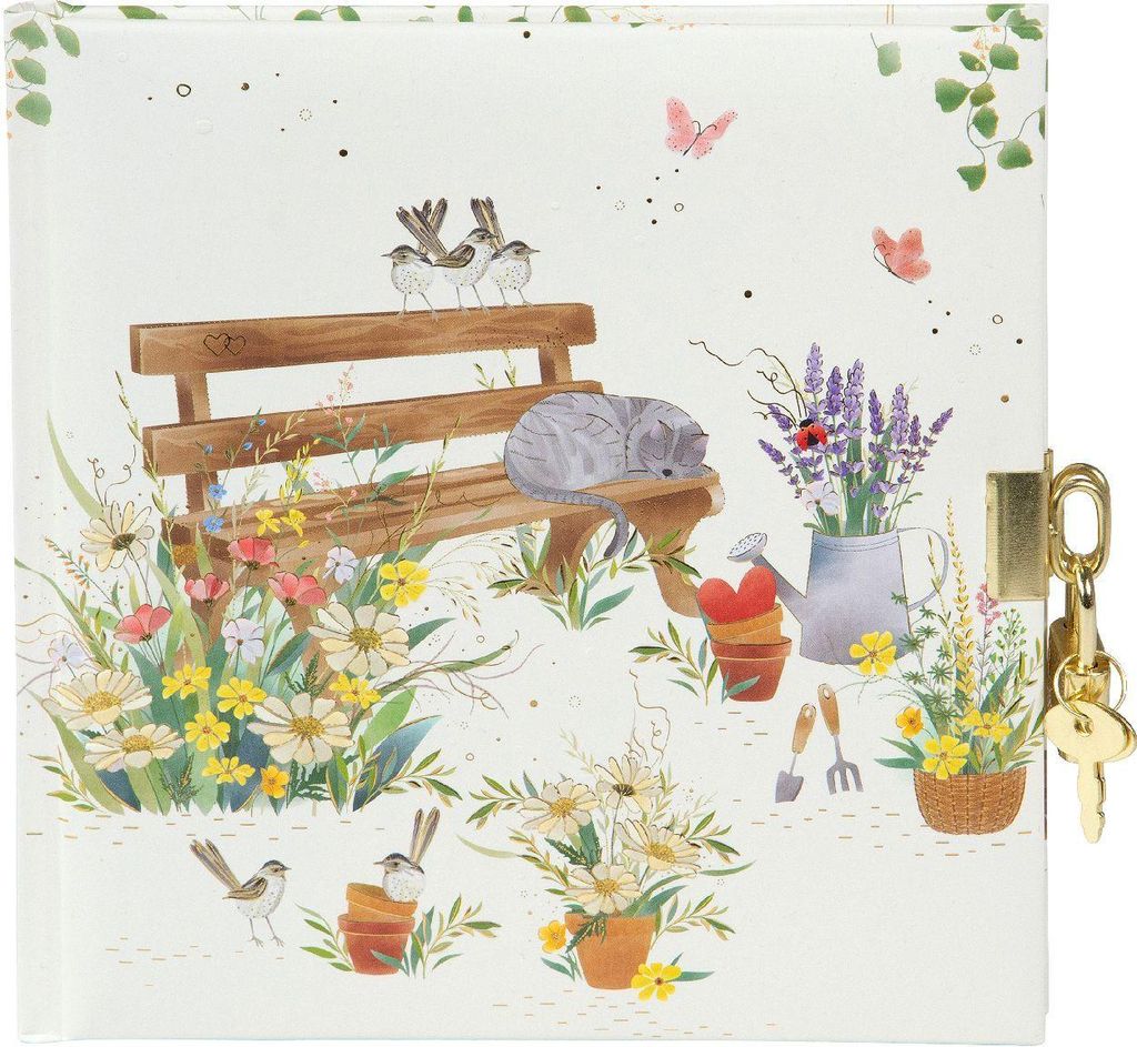 Goldbuch Tagebuch Garden Calm 16,5 x 16,5 cm Goldprägung