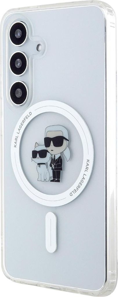Karl Lagerfeld KLHMS24SHGKCNOT S24 S921 transparent hardcase IML Karl&Choupette MagSafe Schutzhülle