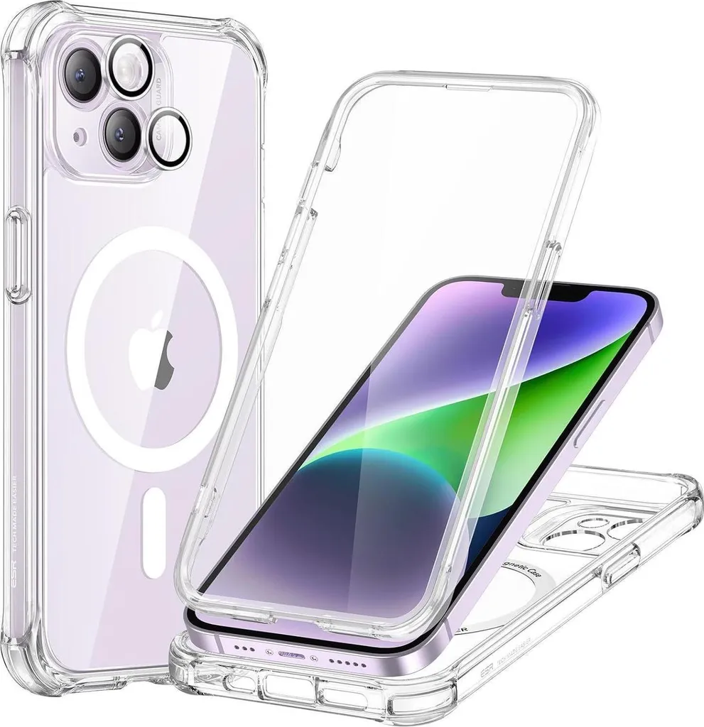 Coque MagSafe iPhone 14 Antichoc - Protection Robuste et Transparente à 360°