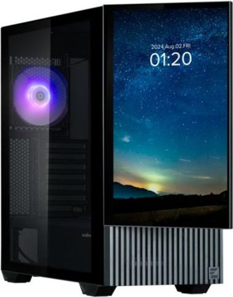 Zalman Z10 DS, Midi Tower, PC, Schwarz, ATX, micro ATX, Produktbild 
