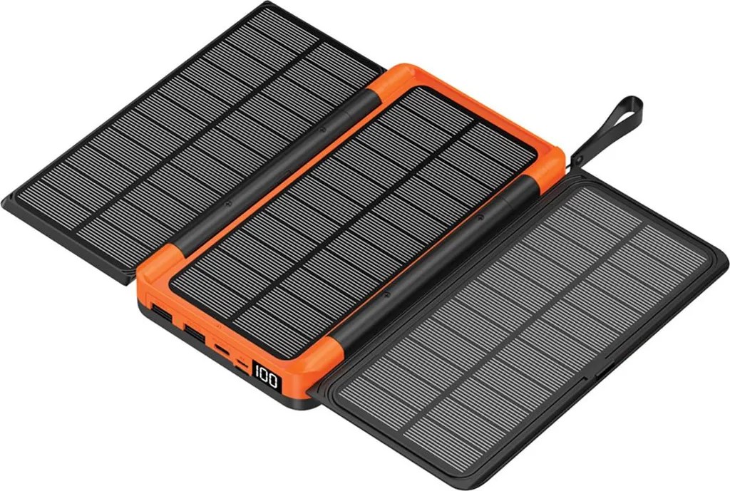 Batterie Solaire 20000mAh Avizar Alya avec Câbles Lightning et USB-C