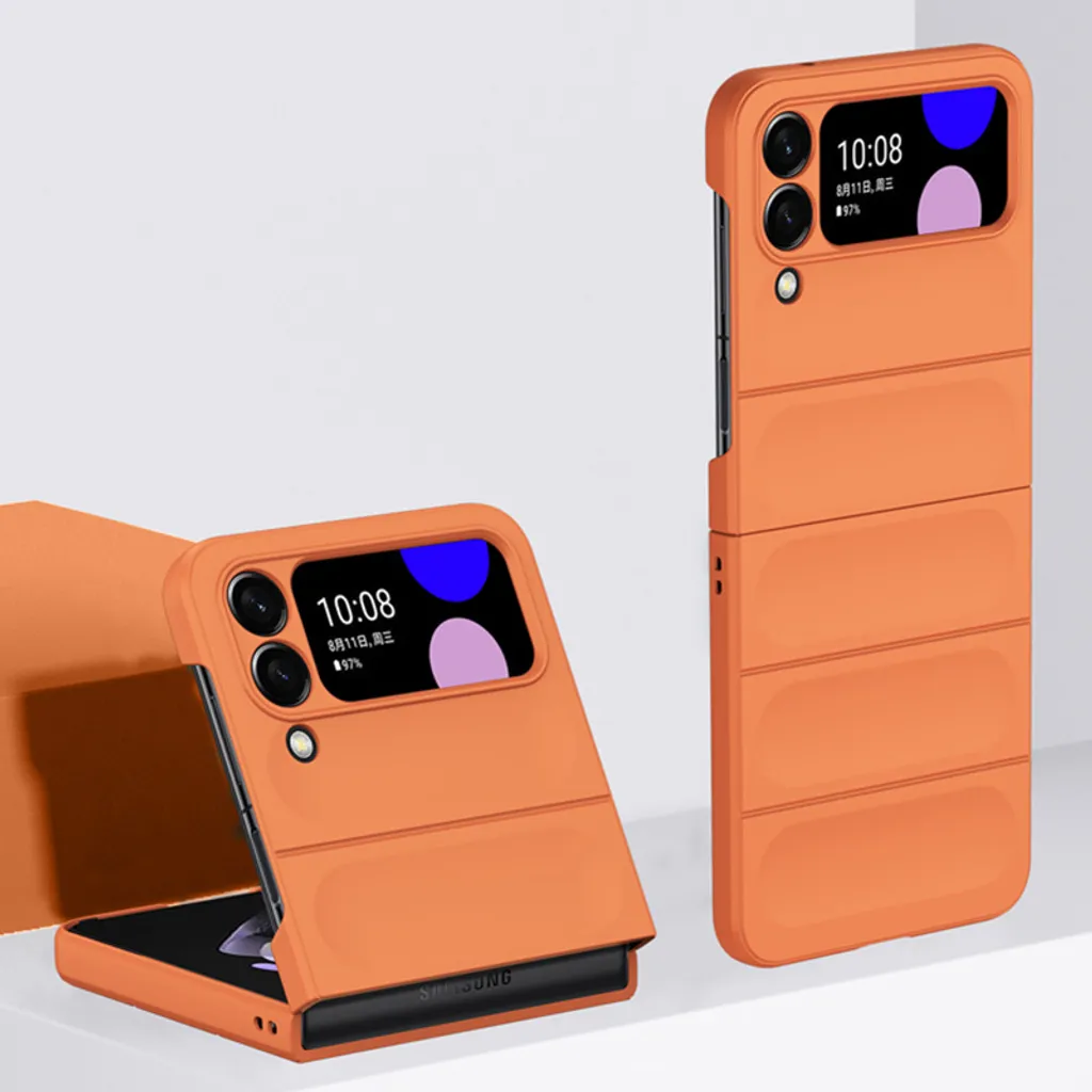 Custodia Galaxy Z Flip 3 5G Orange Style - Silicone Soft Touch