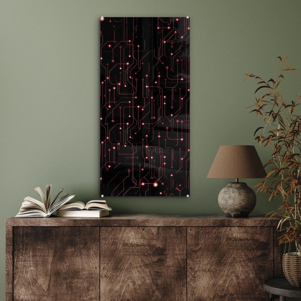 MuchoWow Glasbilder - Bilder auf Wandbild - Foto auf Glas 3-2 40x80 cm Wanddekoration aus Glas - Acrylglasbild - Acrylbilder - Wanddekoration
