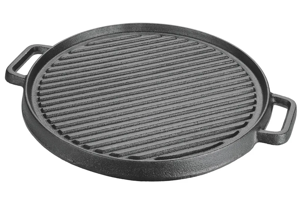 Poêle à griller ronde en fonte 30cm Vaggan pour une cuisson saine