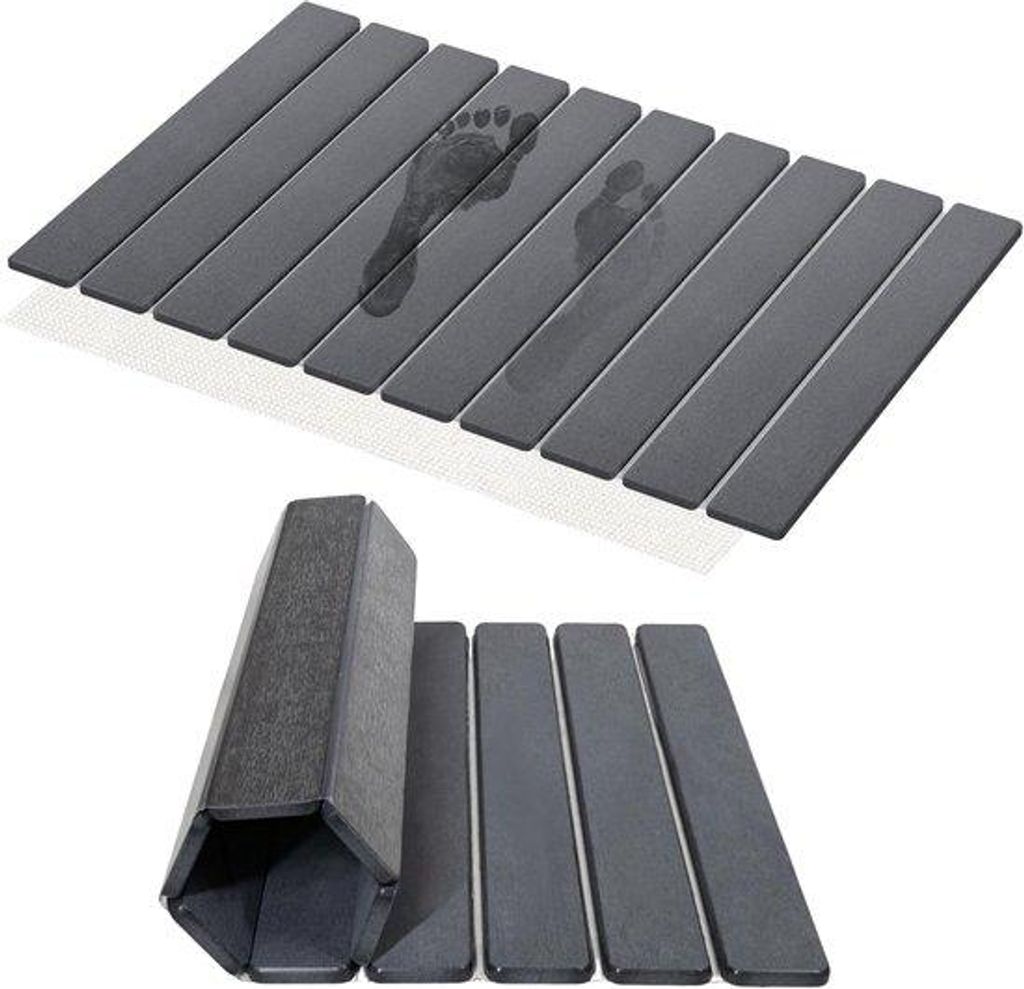 Diatomeeënaarde-Badmat, schnell trocknend, antislip, 23,6x15,8 Zoll, leicht zu transportieren