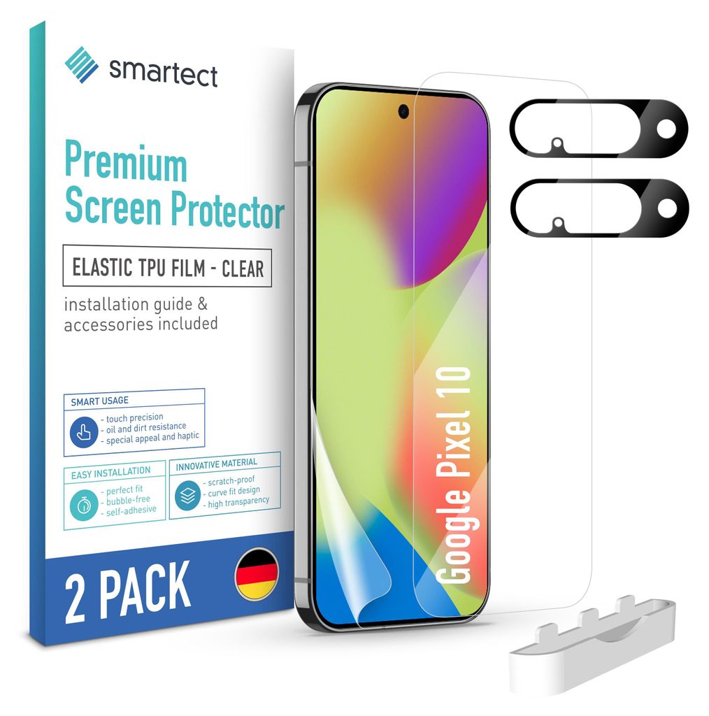 2x TPU Schutzfolie Klar für Google Pixel 10 Displayschutz Produktbild 