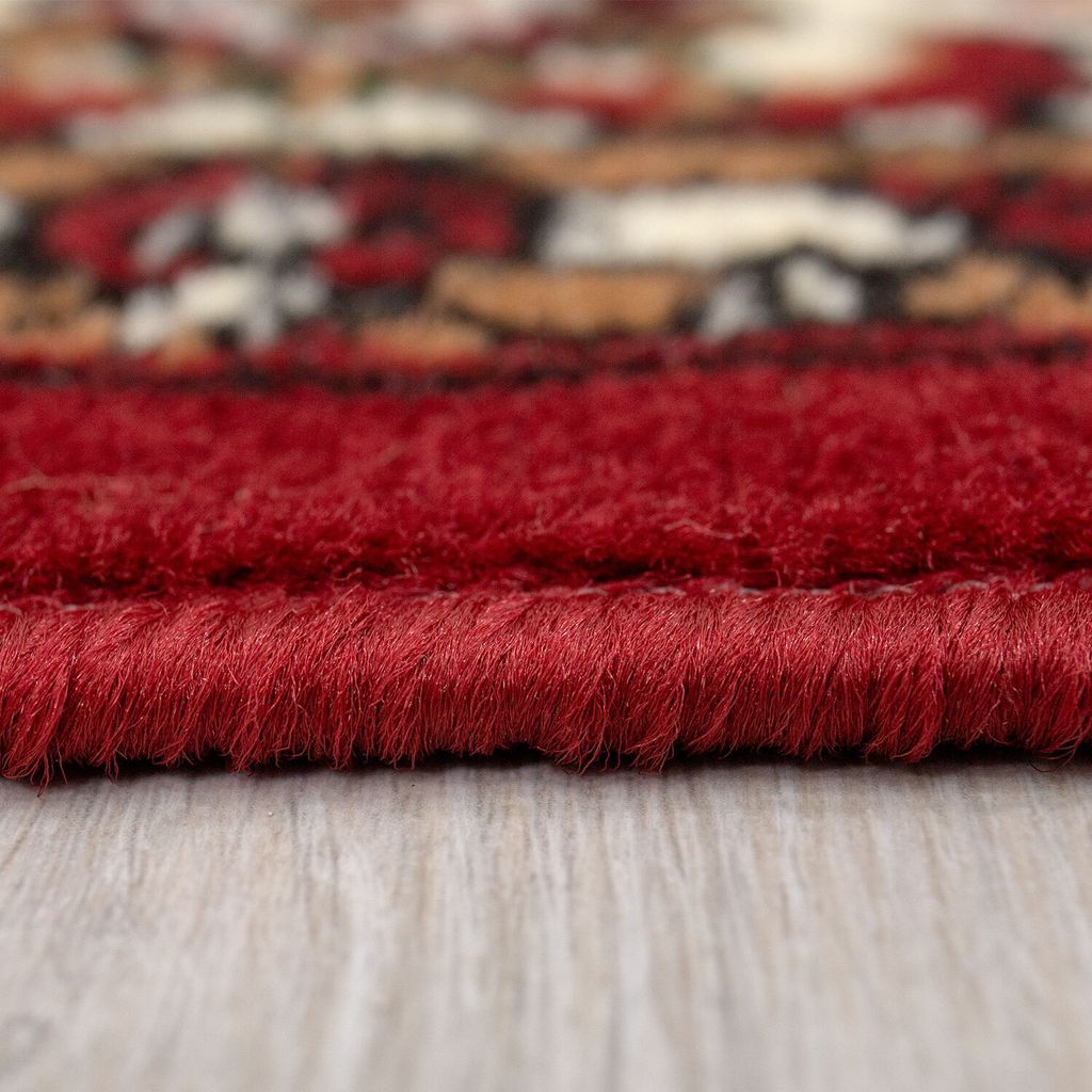 Orient Teppich rot beige klassisch dicht gewebt mit Produktbild 