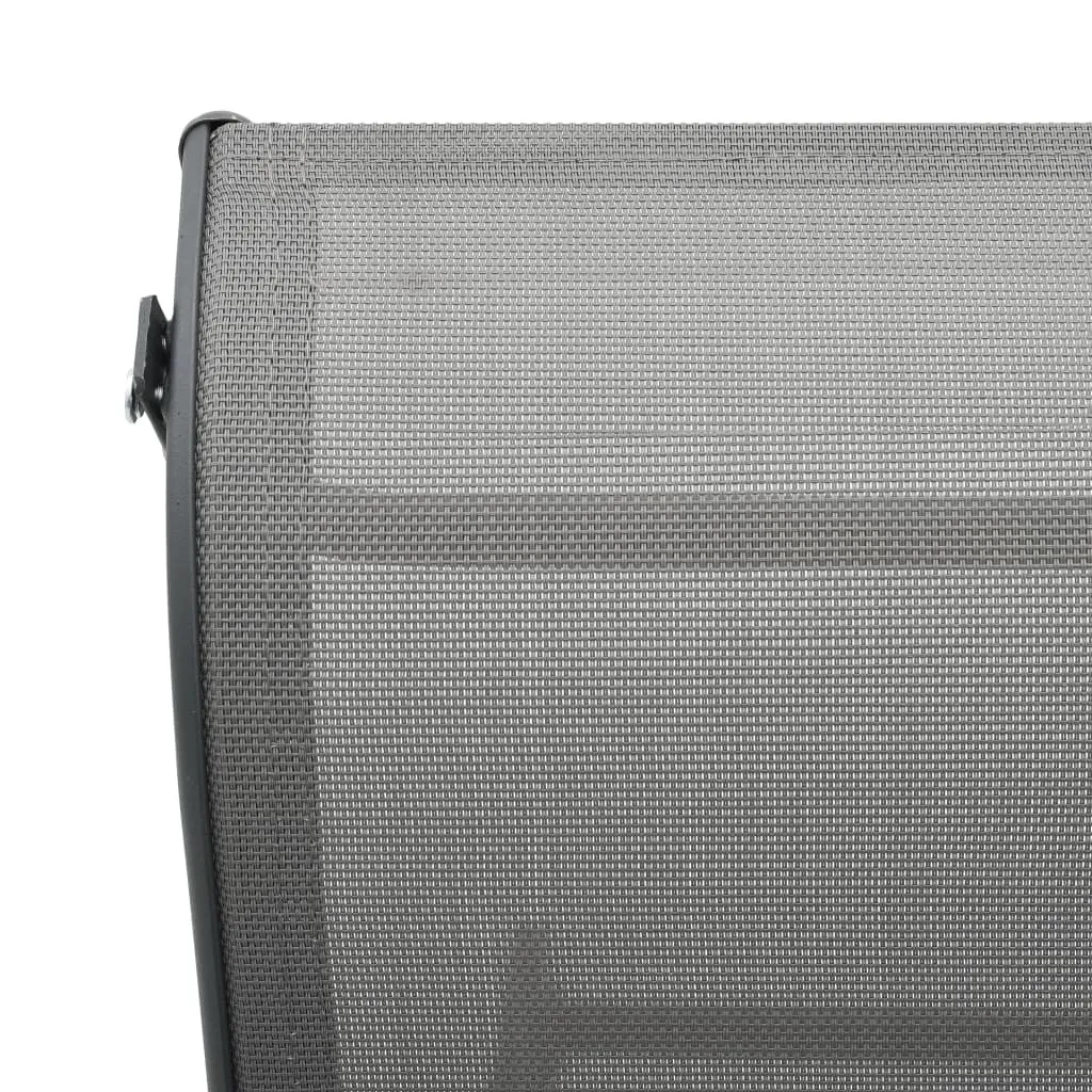Bain de Soleil Robuste en Aluminium et Textilène Inaltérable vidaXL - 6