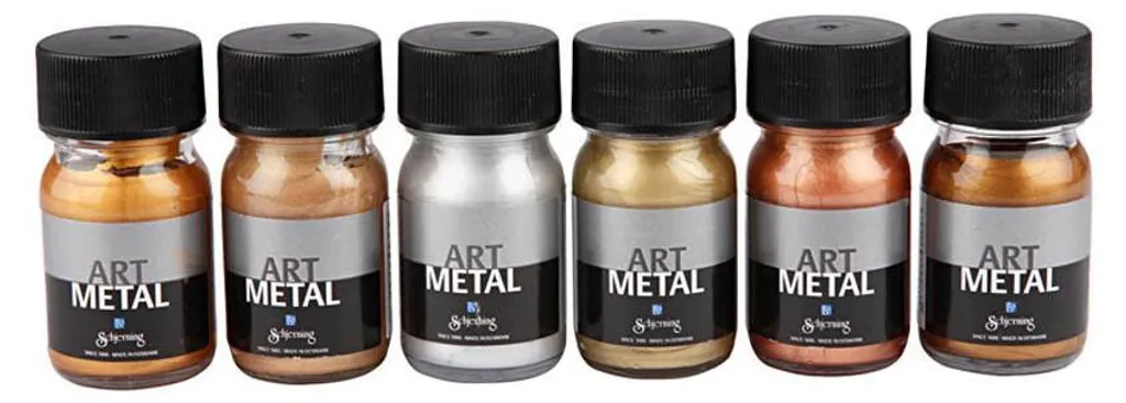 Assortiment Peinture Métallique Acrylique 6 Couleurs 30ml Creativ Company - 2