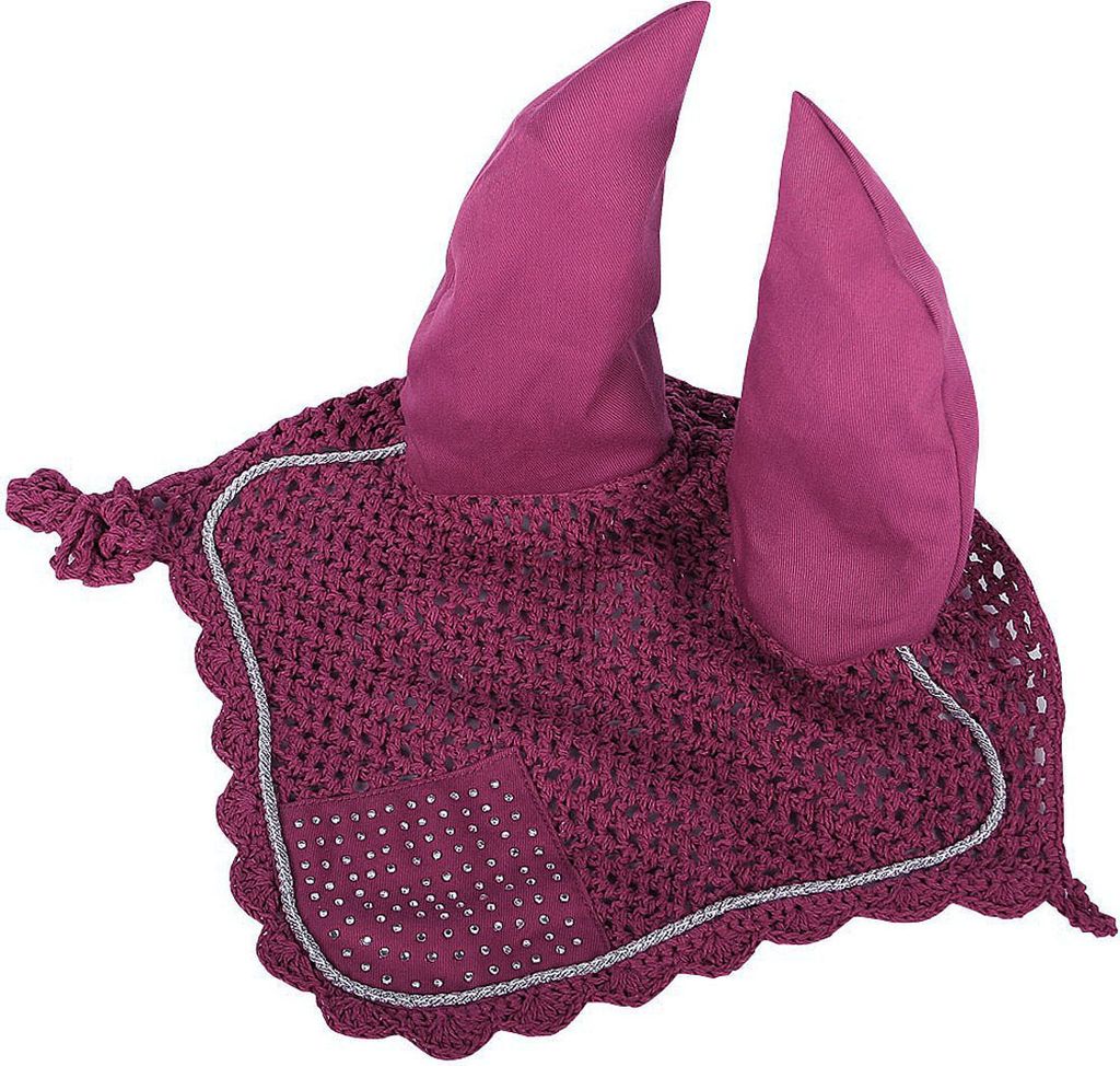 Harry`s Horse Fliegenohrenschutz mit Strasssteinchen, Farbe:fuchsia