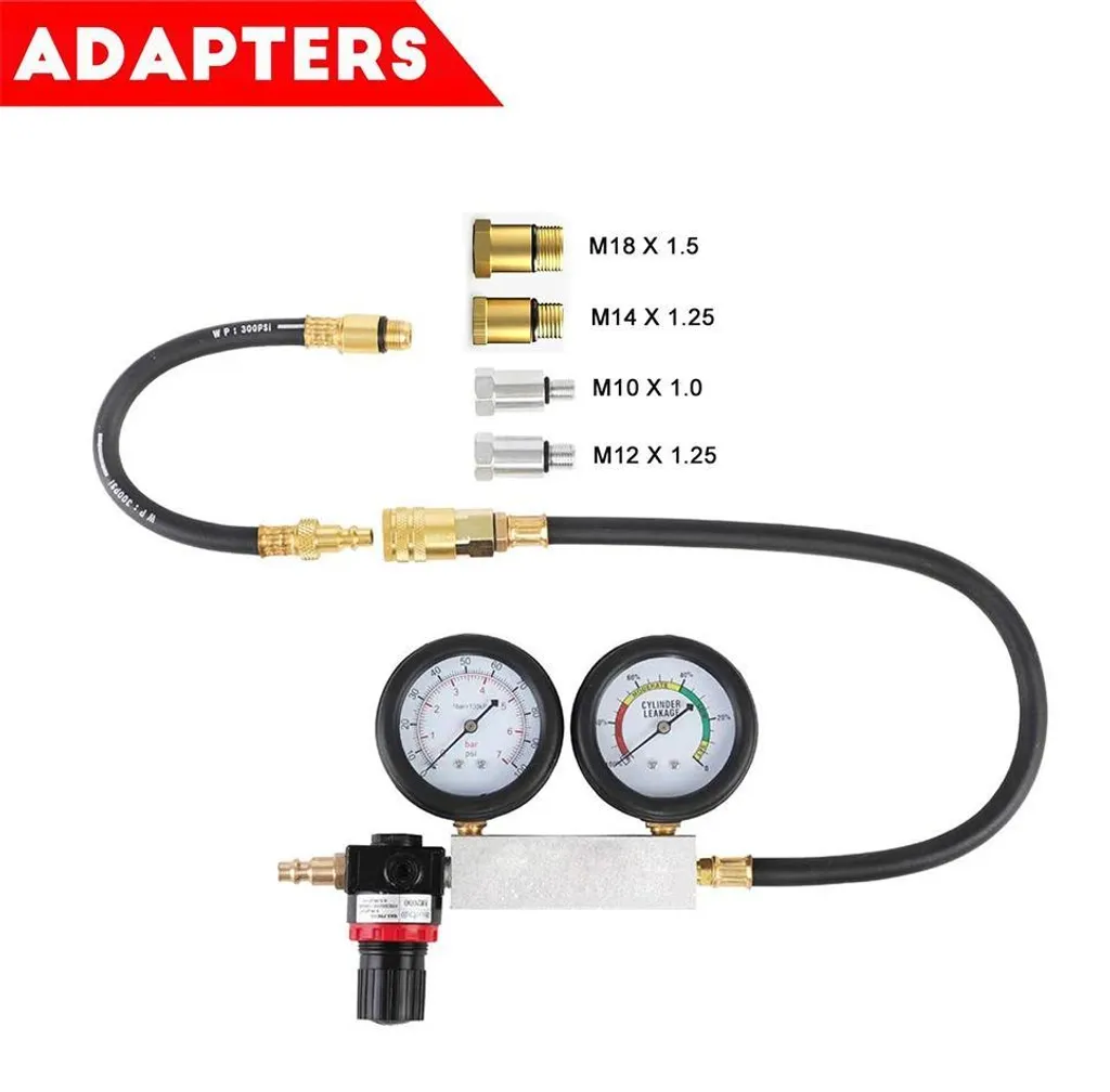 Testeur de compression pour moteur essence et recherche de fuite