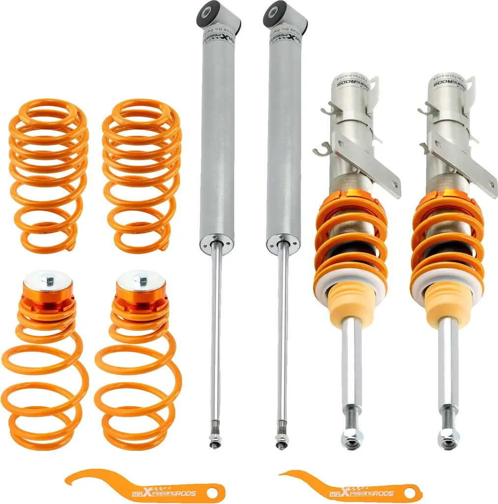 Suspensions combinés filetés réglables avec ressorts CNC haute rigidité