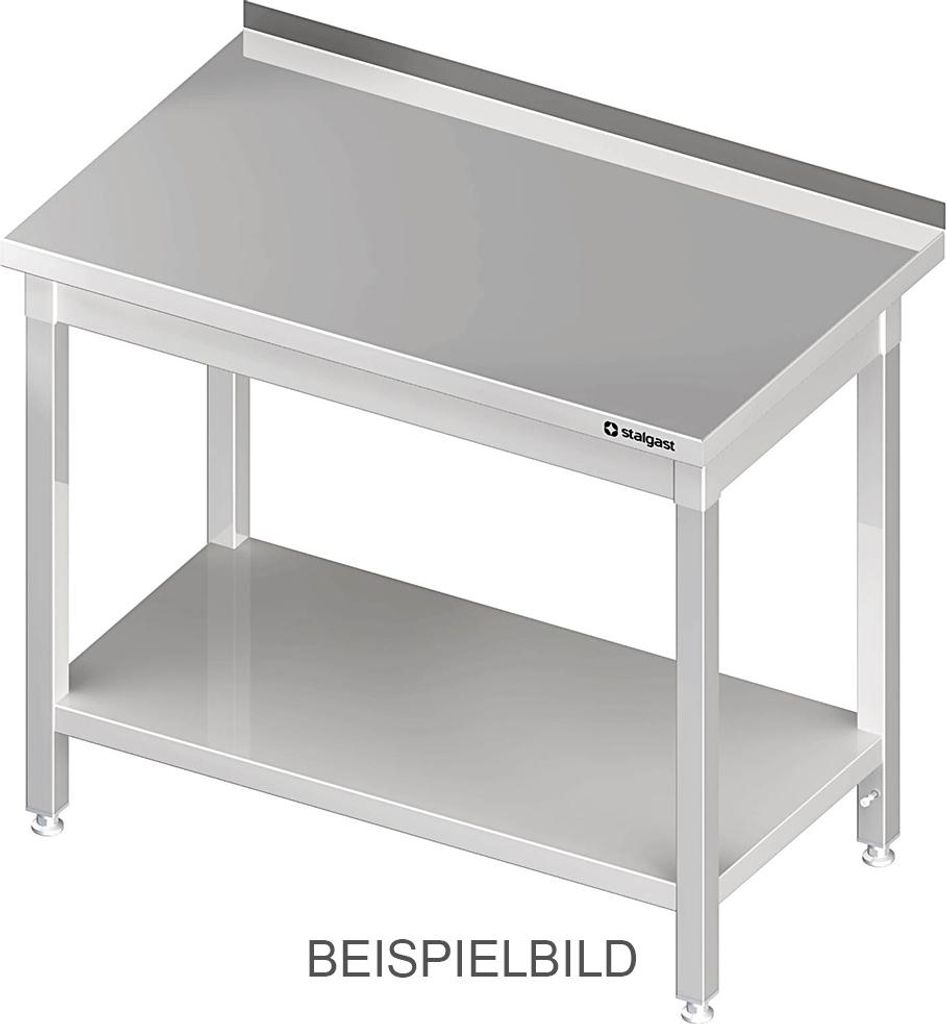 Arbeitstisch mit Grundboden, 900x600x850 mm, ohne Aufkantung, verschweißt