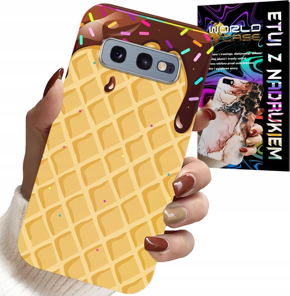 Hülle Für Samsung Galaxy S10E - Mit Schokoladenüberzogenem Waffelmotiv