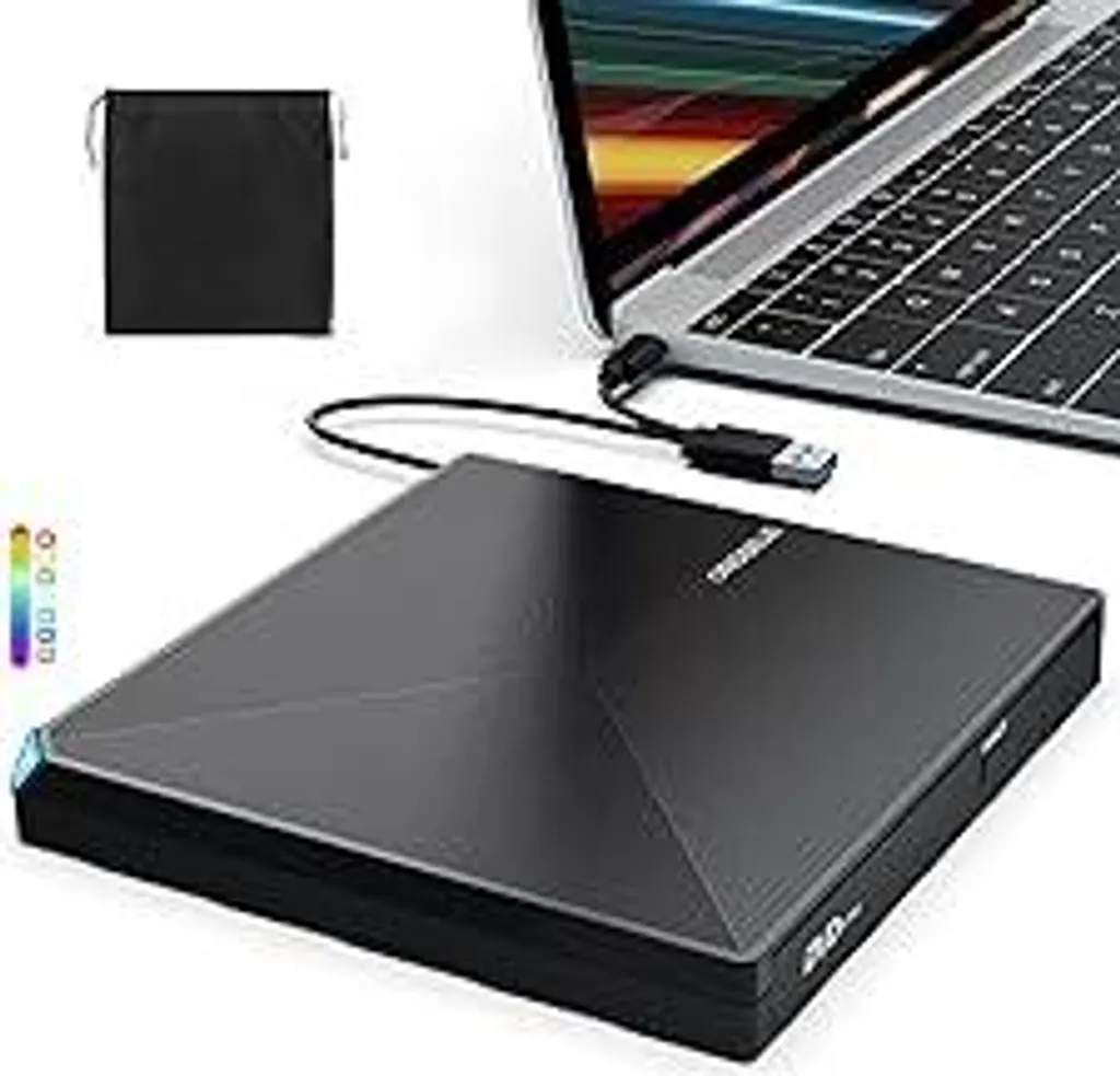 Masterizzatore DVD Esterno per iMac e MacBook - Unità CD USB 3.0 Type-C