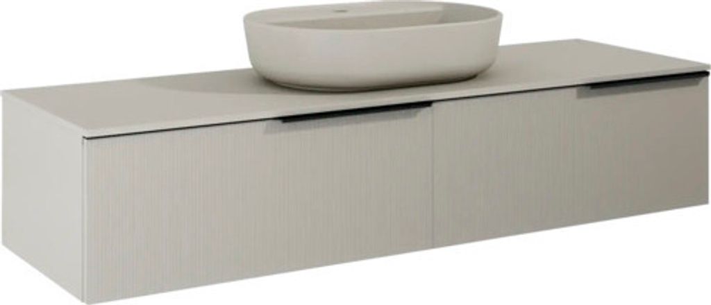 Jungborn Unterschrank NONUS BxHxT 1600 x 318 mm x 453 mm Frontfarbe fume matt