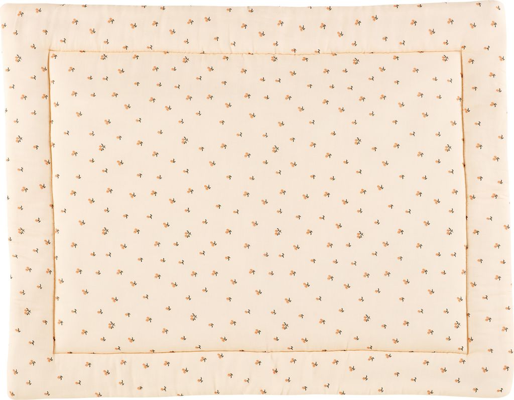 KraftKids Krabbeldecke Musselin Kirschen 100 cm x 130 cm