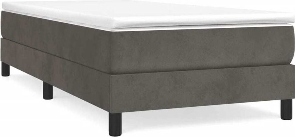 Boxspringbettgestell Dunkelgrau 90x200 cm Samt