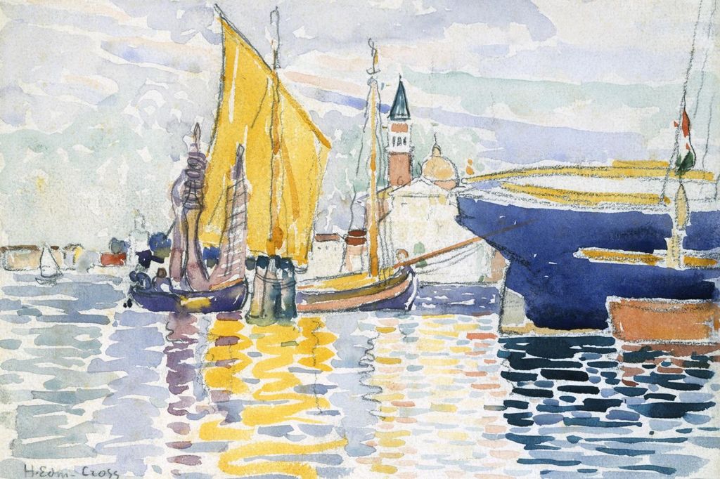 Plakat 60x40cm Venedig - Die Giudecca, Henri-Edmond Cross für das Wohnzimmer